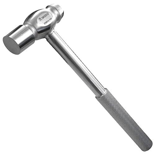 Image of WEDO Stainless Steel Ball Pein Hammer 230g(8oz), Engineer's Hammer with Non-Slip Handle, Ball Peen Hammer, Length 220mm, Die-Forged, Rust Proof, Corrosion Resistant, Rust Proof