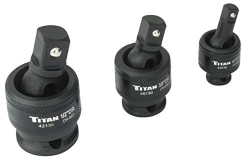 Image of Titan 3Pc Impact Socket Universal Joint Set