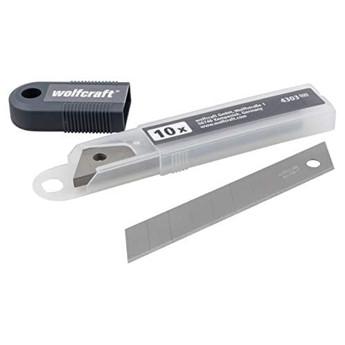 Image of wolfcraft 10 Snap-Off Blades 18 mm, 8 Segments I 4303000 I Accessory for snap-Off Blade Knives