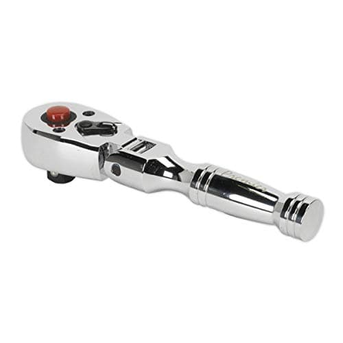 Image of Sealey Ak661Sf Ratchet Wrench Flexi-Head Stubby 3/8Sq Drive