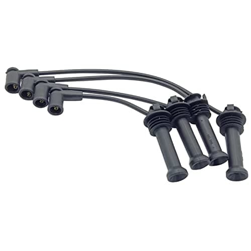 Image of 4 PC SHLPDFM HT Leads Ignition Cables Set Black colour 0986357208 1110740 1110741 1110742 1110743 Fits for FORD FOCUS 1.6 TI 1.6 1.4 1.6 16V 1.4 16V