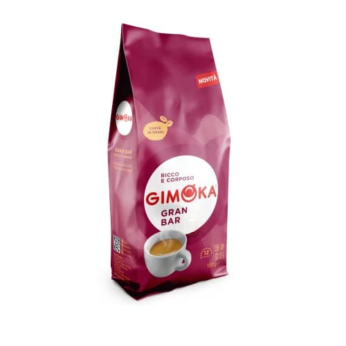Image of Gimoka - Gran Bar, Italian Espresso Coffee Beans, Light Roast - 1 Kg