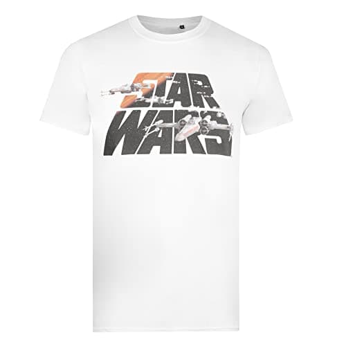 Image of Cotton Soul Star Wars X-Wing Burst Unisex T Shirt, White, X-Large