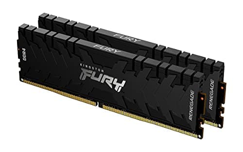 Image of Kingston FURY Renegade 64 GB (2 x 32 GB) 3200 MHz DDR4 CL16 Desktop Memory Kit of 2 KF432C16RBK2/64