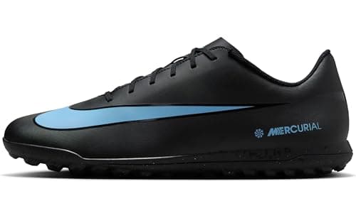 Image of Nike Men's Vapor 16 Club Tf Football Shoe, Black/Ice Blue, 7