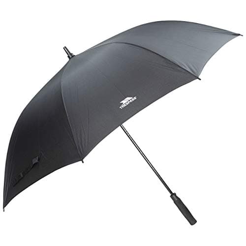 Image of Trespass Golf Umbrella Birdie - 30in Windproof, Auto Open, Soft Grip, Fabric Sleeve, Carry Strap, Plastic Tip, Woven, EVA Handle, Fibreglass Shaft & Ribs, 190T Polypongee