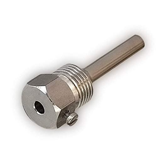 Image of iOVEO 420TH00010 - Thermowell 100 mm - Sensor well stainless steel V4A, G 1/2 inch, installation length 100 mm for temperature sensor 6 mm, heating up to 600 °C
