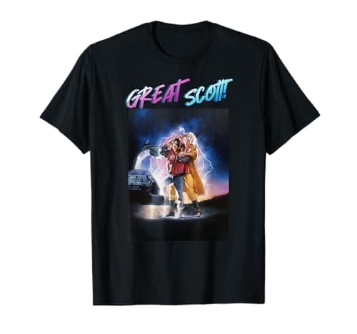 Image of Back to the Future Great Scott Poster T-Shirt