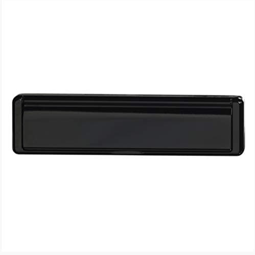 Image of 12" Fab & Fix Nu Mail Letterplate Premium Heavy Duty Sprung Letter Box Upvc Wood Door - Suitable for Mid-Rails and Composite Doors 40-80mm Thick (Black)