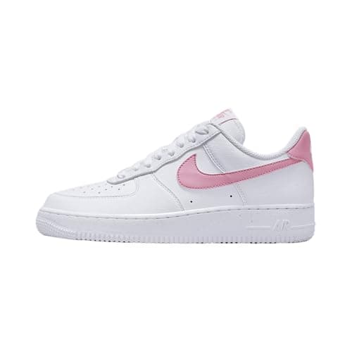 Image of NIKE Womens Air Force 1 '07 Next Nature Sneaker, White Elemental Pink, 7 UK
