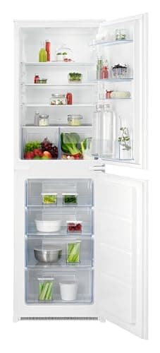 Image of AEG 5000 Series Integrated Fridge Freezer, ColdSense, OSC5S185ES, 177.2 cm, Capacity 161L/106L, Low Frost Technology, Auto Defrost, TouchControl, Built In, LED Light, 1780x560x550mm, Class E, White