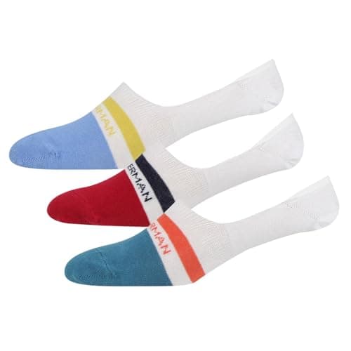 Image of Ben Sherman Mens Antonia 3 Pack Socks White/blue/red 7-11