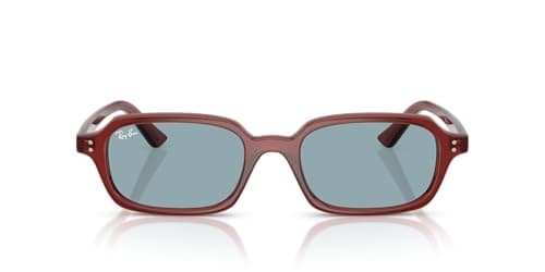 Image of Ray-Ban Unisex's Rb4455 Zuri Sunglasses, Rust Brown/Blue, 52 mm