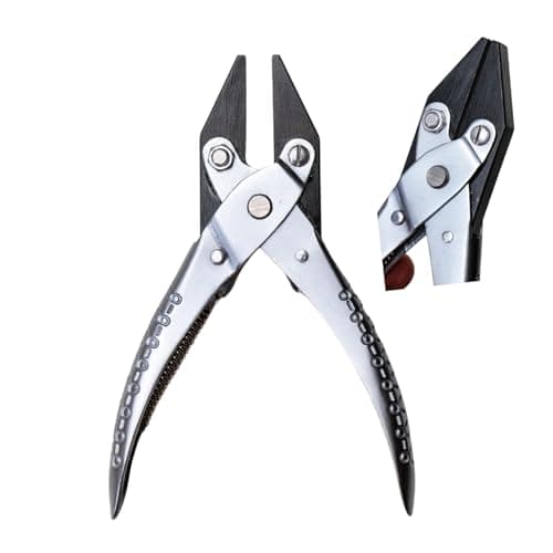 Image of NS crafts Heavy Duty Parallel Action Flat Nose Pliers Smooth Jaws 140mm Jewellery Making Crafts