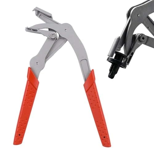 Image of Automotive Clip Pliers & Trim Removal Tool, Snap Removal Pliers, Spring-Loaded Fastener Rivet Remover for Auto Door Panels, Interior & Exterior Trim, Mechanic, Damage-Free Disassembly (1 PCS)