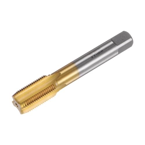 Image of sourcing map Straight Flute Taps, M18 x 1.5 Metric Left Hand Titanium Coated M35 Cobalt High Speed Steel Machine Tapping Screw Thread Milling Tap Machinist Repair Threading Tool