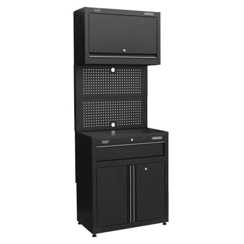 Image of Sealey Rapid-Fit 1 Drawer Cabinet & Wall Cupboard, one Size