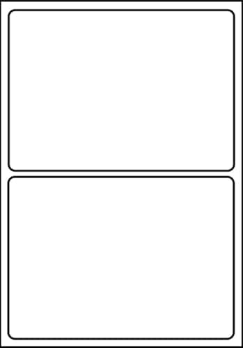 Image of SmithPackaging A4 Self Adhesive Address Labels, 2 Labels Per Sheet, 20 Sheets,199.6 x 143.5mm, 40 Labels