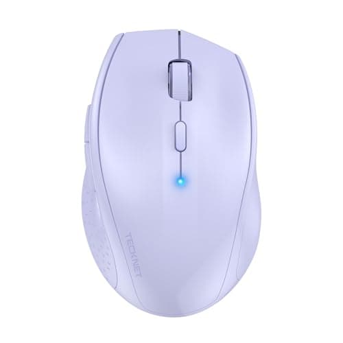 Image of TECKNET Classic Bluetooth Mouse, 4800 DPI Wireless Mouse, Cordless Mice Ergonomic Portable Mouse for Laptop, Computer Mouse with 6 Adjustable DPI, PC Mouse with 24 Month Battery Life