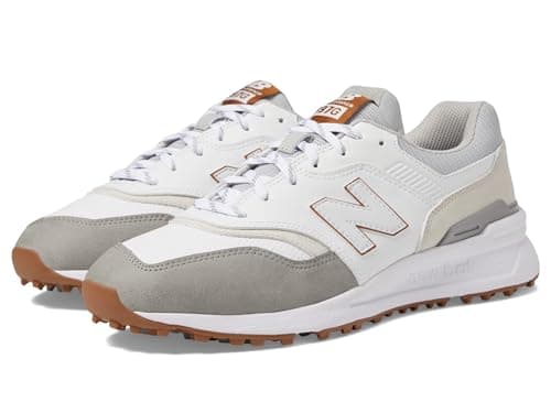 Image of New Balance Men's 997 Golf Shoes, White/Grey, 11 Wide