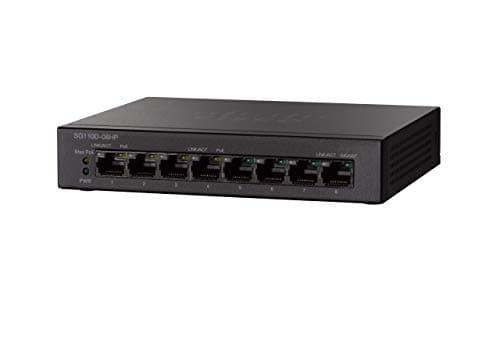 Image of Cisco SG110D-08HP Unmanaged Switch, 8 Gigabit Ethernet (GbE) Ports, 32W PoE, Limited Lifetime Protection (SG110D-08HP-UK)