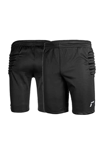 Image of Reusch Men's Football Goalkeeper's Short Padded for Adults Goalkeeping Training Shorts Black