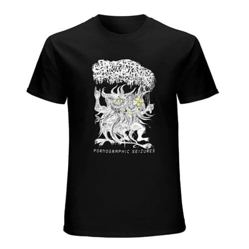 Image of LAJI Men's NWT Sanguisugabogg Pornographic Seizures American Death Metal Band T-Shirt Black S