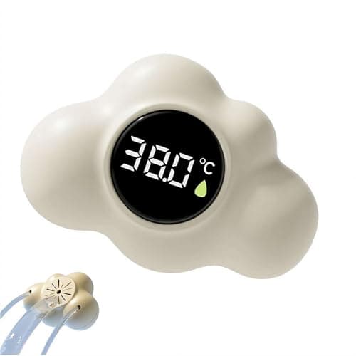 Image of Digital Floating Water Thermometer, Waterproof Digital Bathtub Thermometers With LED Display, Bath Water Monitor with Sensitive Detector Infant WaterTemperature Tool, for Kids Newborns Shower