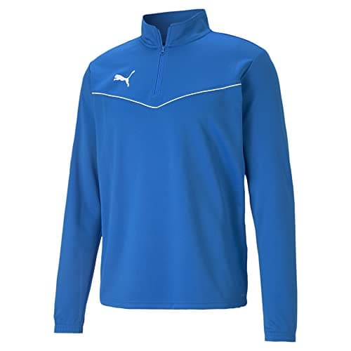 Image of PUMA teamRISE 1/4 Zip Top, Electric Blue Lemonade, S