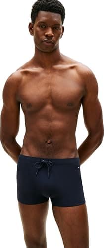 Image of Tommy Hilfiger Men's Trunk UM0UM03728 Swim Trunk, Blue (Desert Sky), L
