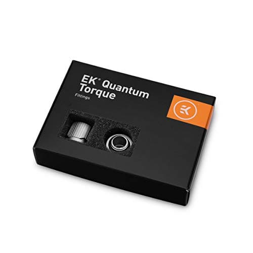 Image of EK Water Blocks EK-Quantum Torque STC 10/16 - 6er-Pack, Satin Titanium