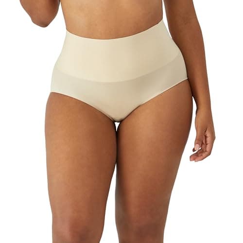 Image of Maidenform Women's Brief Tame Your Tummy Lace Panties, Nude Transparent, S