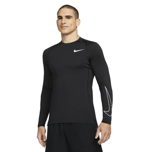 Image of Nike Pro Dri-FIT Men's Tight Fit Long-Sleeve Training Top, Black, Medium