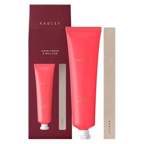 Image of Radley Hand Cream & Nail File – 100 mL Moisturizing Softening Cream with Pink Pepper & Cassis Ideal Christmas for Women, Hydrating Hands & Cuticle