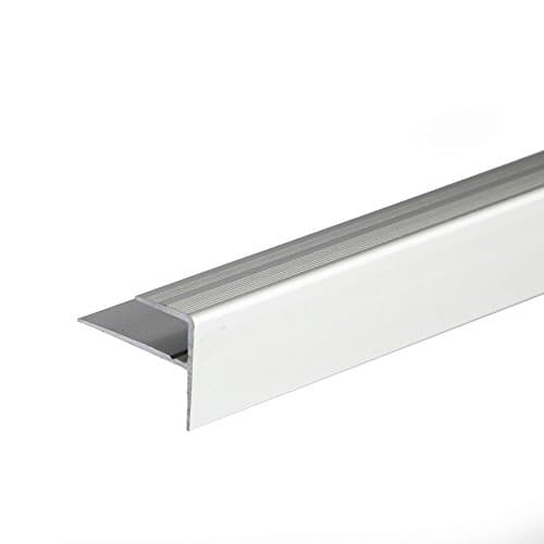Image of ANODISED Aluminium Carpet Edge Nosing Profile Cover Strip Door Floor BAR Trim 900mm x 23mm x 16mm A60 Silver