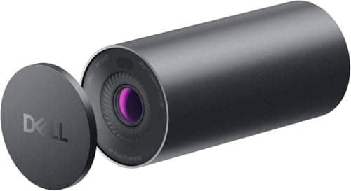 Image of Dell WB7022 UltraSharp Webcam, 4K UHD, 8.3 MP, 5X HD Digital Zoom, Privacy Lens Cap, 65, 78 and 90 degree FOV, Auto framing, Auto Light Correction, Auto Focus