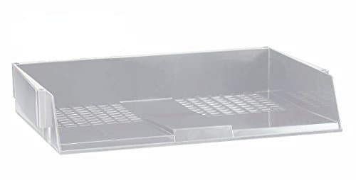 Image of Avery W44LGRY Original Single Wide Entry Letter Tray/Intray, 367 x 63 x 254 mm - Light Grey