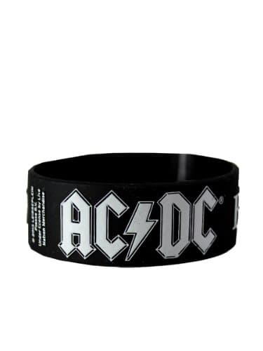 Image of Officially Licensed AC/DC Back In Black Wristband