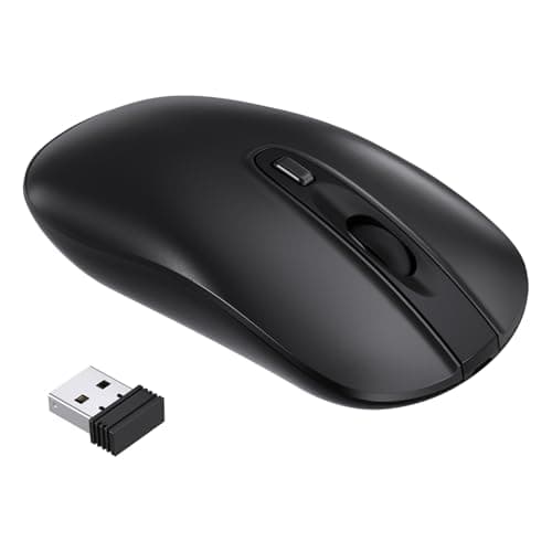 Image of cimetech Wireless Mouse for Laptop, Portable Slim Silent Design for Left & Right Hand Users, Storable Nano Receiver, 800-1600 DPI, 2.4G Compact Computer Mice for MacBook, PC, Windows, Chromebook