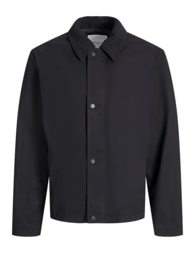Image of JACK & JONES Men's Jjgrady Worker Jacket, Black, L, Black, L