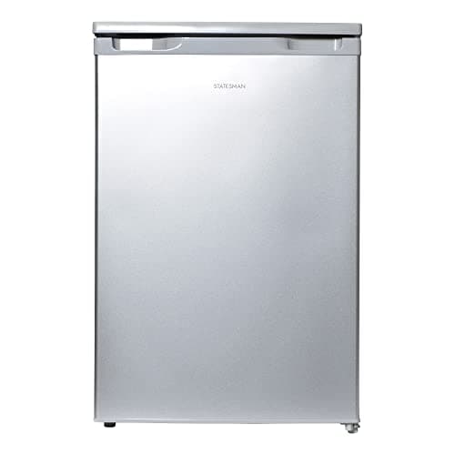 Image of Statesman L255S Under Counter Larder Fridge, 55cm, 2 Adjustable Glass Shelves, Large Salad Drawer, Internal Light, Reversible Door, Adjustable Feet, Silver