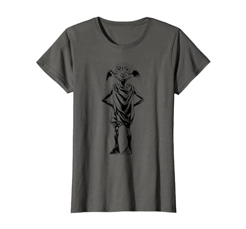 Image of Harry Potter Dobby T-Shirt, Women, Asphalt Grey, X-Large