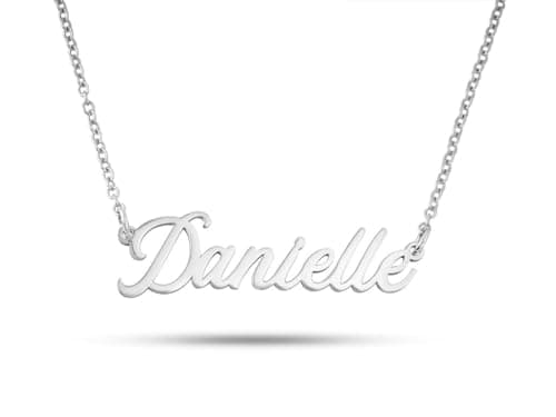 Image of Personalized Name Necklace - 18K Gold Plated - Solid 925 Sterling Silver - Custom Gift for Her - Handmade with Love (925 Sterling Silver)