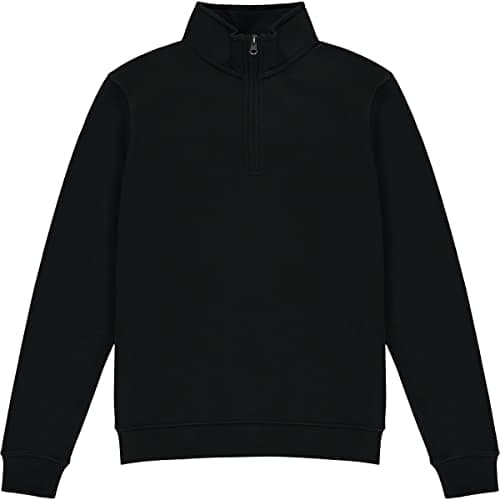 Image of Kustom Kit Mens Quarter Zip Sweatshirt (L) (Black)