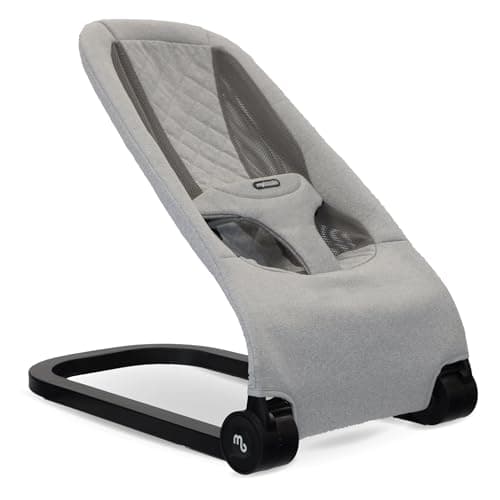 Image of My Babiie Reclining Baby Bouncer – Newborn Ergonomic Bouncer Chair, from Birth to 9 Months (9kg) - Grey