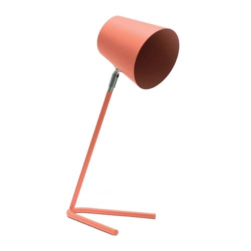 Image of ValueLights | Coral Metal Table Lamp with Tapered Dome Shade Task Desk Light - LED Bulb Included | Table Lamps & Home Improvements Essential
