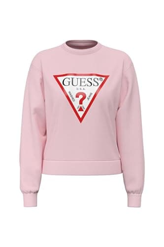 Image of GUESS Women's Sweatshirt W2YQ16KBA11 Colour Pink A60R Size XS