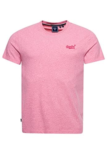 Image of Superdry Men's Vintage Logo Emb Tee T-Shirt, Mid Pink Grit, S