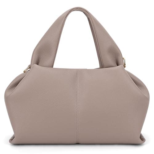 Image of ACUYE Leather Tote Bag Crossbody Purse for Women Y2K Hobo Handbag Dumpling Cloud Bag Fall Shoulder Purse with Adjustable Strap