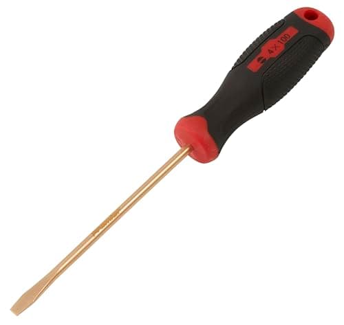 Image of Sealey NS093 4 x 100mm Slotted Screwdriver Non-Sparking